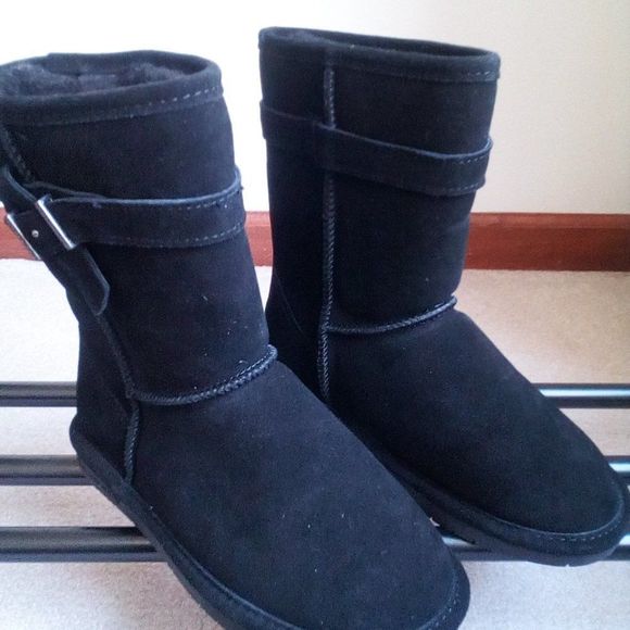 BEARPAW Women's Suede Buckle Boots - BRAND NEW - Picture 6 of 7